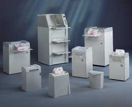 Picture of a self-standing shredder
